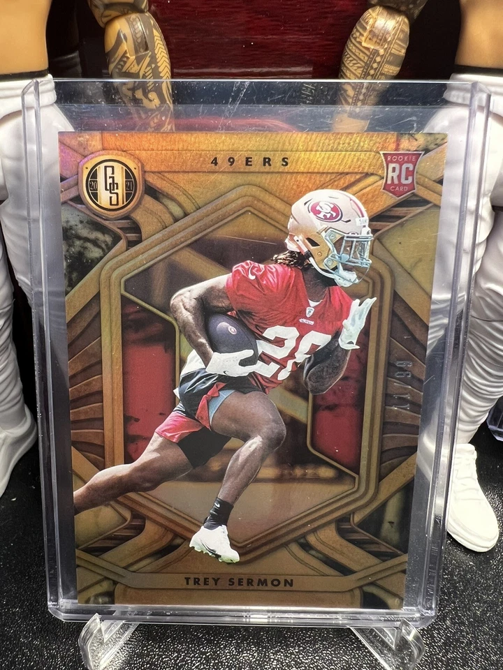 2021 Panini Gold Standard #129 Trey Sermon 4/99 Rookie - Image 1 of 2