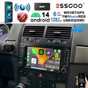 Für VW T5 Multivan Transporter DAB+ Android 14 Autoradio Carplay GPS Navi RDS 4G - Bild 1 von 16