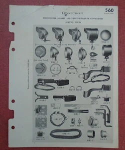 Connecticut Specialties Directional Signals & Tractor Trailer Connector brochure - Bild 1 von 2