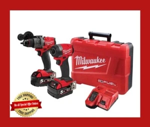 Milwaukee M18FPP2AA3B502C 18V 5.0Ah Li-ion Cordless Brushless 2pce Combo Kit - Picture 1 of 5