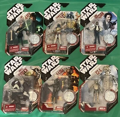 STAR WARS Animated Debut Lot Boba Fett, Yoda 4LOM, Skywalker, Lando, CZ-4 MOC - Image 1 of 4