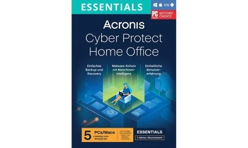 Acronis Cyber Protect Home Office Essentials, 5 dispositivos - 1 año