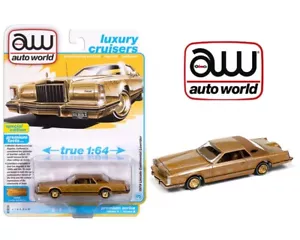 Auto World 1979 Lincoln Continental Lowriders Oro AWSP175-B 1/64 - Imagen 1 de 1