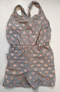 Blush by US Angels ~ 1 Pc.  ~ XS (5/6) ~ Grey & Pink Romper 