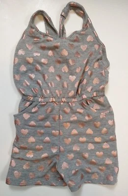 Blush by US Angels  1 Pc.   XS (5/6) Grey & Pink Romper  - Image 1 of 4