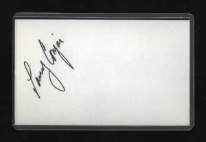LARRY CONJAR Notre Dame, Browns, Eagles, Colts SIGNED / AUTOGRAPH 3x5 Index Card - Picture 1 of 1