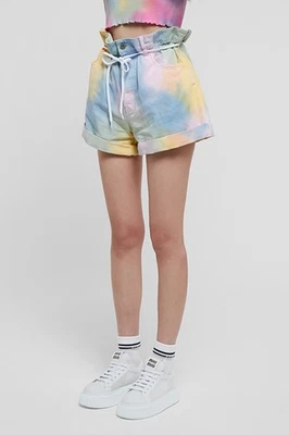 Miu Miu paper bag tie-dye denim shorts Size 6 Excellent Condition  - Image 1 of 4