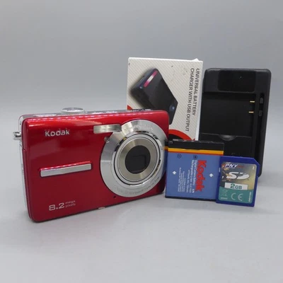Kodak Digital Camera EasyShare M863 8.2MP Red Tested - Image 1 of 4