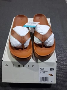 REEF Vista Luxe Vivianahh para mujer talla 8,5 bronceado cacao CJ7366 NUEVO EN CAJA - Imagen 1 de 2