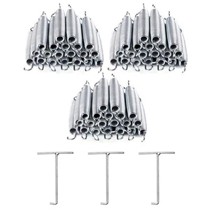 60Pcs 7" Trampoline Springs Heavy Duty Galvanized Steel Replacement Spring Kit - Picture 1 of 7