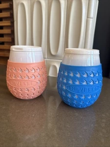 Goverre Tragbares Weinglas mit Deckel Glas Tasse Silikon Hülle 2er Set - Bild 1 von 5