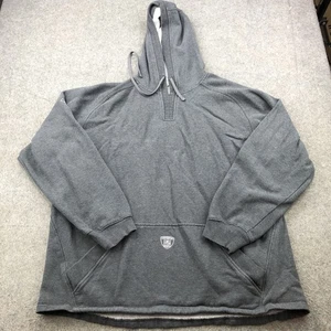 NFL Gray Hoodie Mens 2XL Gray Equipment Sweatshirt Football Pullover Reebok - Picture 1 of 9