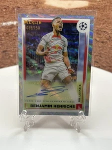2022-23 Topps Merlin Competiciones de Clubes UEFA - Autógrafos Benjamin Henrichs /150 - Imagen 1 de 2