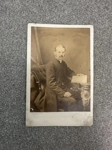 Antikes Portrait Foto Beattie Preston Mann Schnurrbart viktorianisch edwardianisch Vintage - Bild 1 von 9