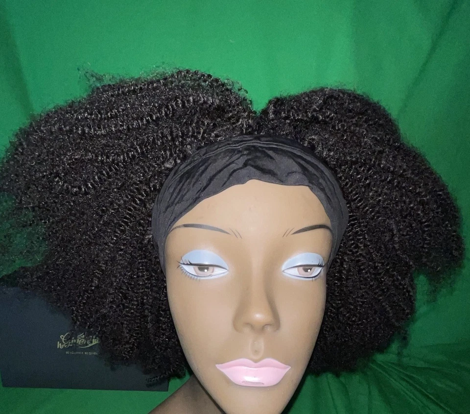 Wings by Her Given Hair Headband 4b/4c 14 inch Human Hair #1B Color 170g - Image 1 of 4