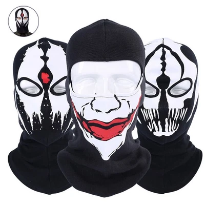 Halloween Mask Balaclava Beanies Hats Men Cosplay Ghost Skull Full Face Cover - Image 1 of 4