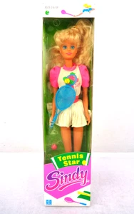 Hasbro Sindy Tennis Star Modepuppe 90er Jahre NRFB Originalverpackt Selten - Bild 1 von 4