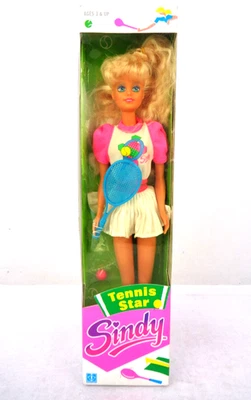 Hasbro Sindy Tennis Star Fashion Doll 1990s NRFB Boxed Rare - Image 1 of 4