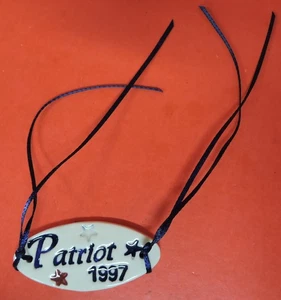 LONGABERGER PATRIOT 1997 BASKET TIE-ON ACCESSORY BY CAROL C BERRY - Picture 1 of 3