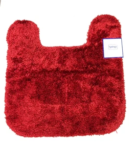 Springs Crimson Red Bath Contour Toilet Skid Resistant Rug 20 x 24 - Picture 1 of 3
