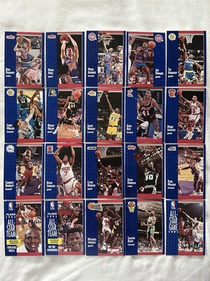 1991-92 FLEER BASKETBALL 96 CARD LOT JORDAN EWING BARKLEY WORTHY MILLER ROBINSON - Image 1 of 2