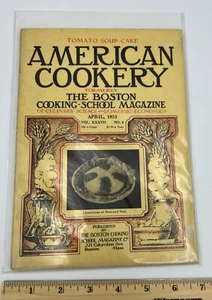 Vintage American Cookery Magazine - April 1933 - Boston Cooking School - Recipes - Foto 1 di 1