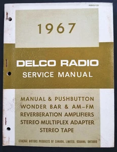 General Motors 1967 - manual de servicio de radio Delco - Imagen 1 de 10