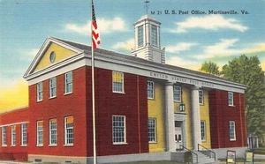 Post Office Postcard Virginia Martinsville - Picture 1 of 2