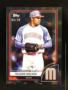 Taijuan Walker 2023 Topps World Baseball Classic BLACK DIFRACTOR /10 #40 Mexico - Picture 1 of 2