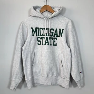 Vintage Champion Reverse Weave Hoodie Small Michigan State Original Sweatshirt - Picture 1 of 17