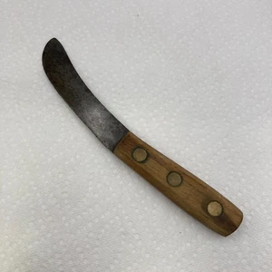 Rare Old Antique Vintage OVB OUR VERY BEST Wood Handle 9” Knife Skinner Curved - Picture 1 of 16