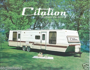 Travel Trailer Brochure - Citation - Product Line Overview - c1970's (MH08)  - Bild 1 von 1