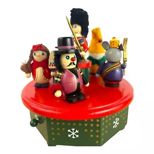 Deluxe Holz Weihnachten Nussknacker Musikkarussell Clara's Spielzeug Der Rattenkönig - Bild 1 von 5