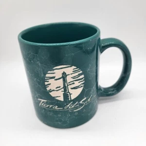 Terra Del Sol Aruba Green Etched Coffee Cup - Picture 1 of 5