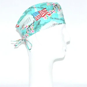 Cherry Blossom Washington Theme Scrub Hat - Picture 1 of 1