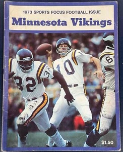 1973 MINNESOTA VIKINGS FOOTBALL SPORTS FOCUS YEARBOOK PROSPECTUS FRAN TARKENTON - Picture 1 of 2