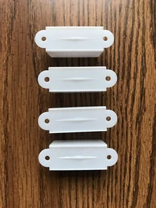 Set of 4 White Double Sided Pinball Lane Guides 2 - 3/4 inch NEW - Picture 1 of 3