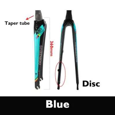 700C bicicleta de estrada de fibra de carbono completa garfo rígido aro a disco freio tubo cônico redondo - Imagem 1 de 4