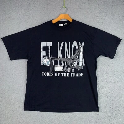 Vintage Ft Knox Shirt Adult XL Black Fort Military Tools Of The Trade USA 90s - Image 1 of 4