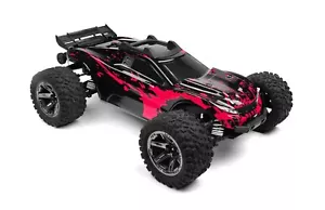 Custom Body Hot Pink for Traxxas 1/10 Rustler 4x4 Truck Shell Cover - Picture 1 of 8