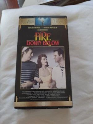 Fire Down Below VHS  Rita Hayworth Robert Mitchum Jack Lemmon 1957 - Image 1 of 3