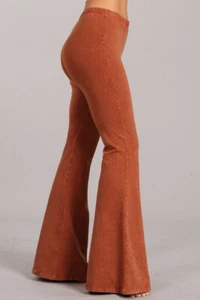 Chatoyant Mineral Wash Bell Bottoms Sugar Almond Small - Picture 1 of 4