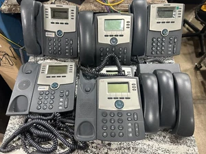 Lot of 6 Cisco VoIP Phones SPA508G x 2 SPA303G x 3 SPA504G x 1 - Picture 1 of 8