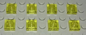 Lego Platte 1x1 Transparent Gelb 8 Stück - Picture 1 of 1