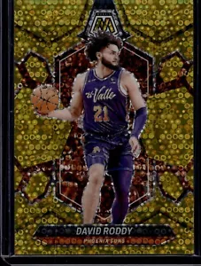 Baloncesto David Roddy #157 Gold Disco 2023-24 Panini Mosaic Fast Break/10 - Imagen 1 de 2