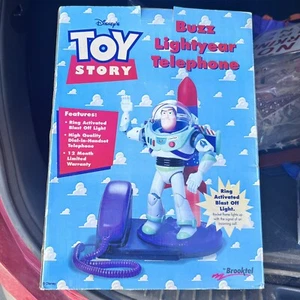 Telefono Vintage Brooktel Originale Toy Story Buzz Lightyear Decollo Razzo Nuovo - Foto 1 di 8