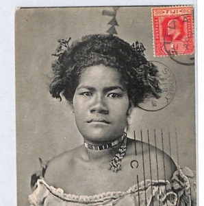 FIJI Postcard Ethnic PPC View Side 1912 Suva Australia Sydney {samwells}YJ67 - Picture 1 of 11