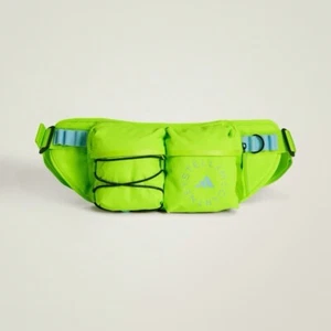One Size- ADIDAS BY STELLA MCCARTNEY BUM BAG, LIME GREEN. - Picture 1 of 9