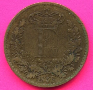 1856 Denmark 1 Skilling Coin - Picture 1 of 2