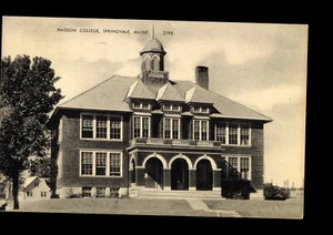 postcard Nasson College, Springvale, ME  RPPC real picture ? (P-1-D) - Picture 1 of 2